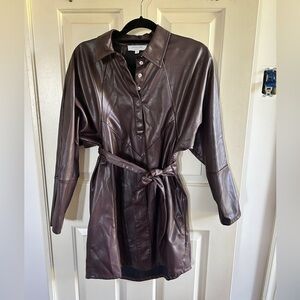 Marissa Webb Brown Long Sleeve Dress